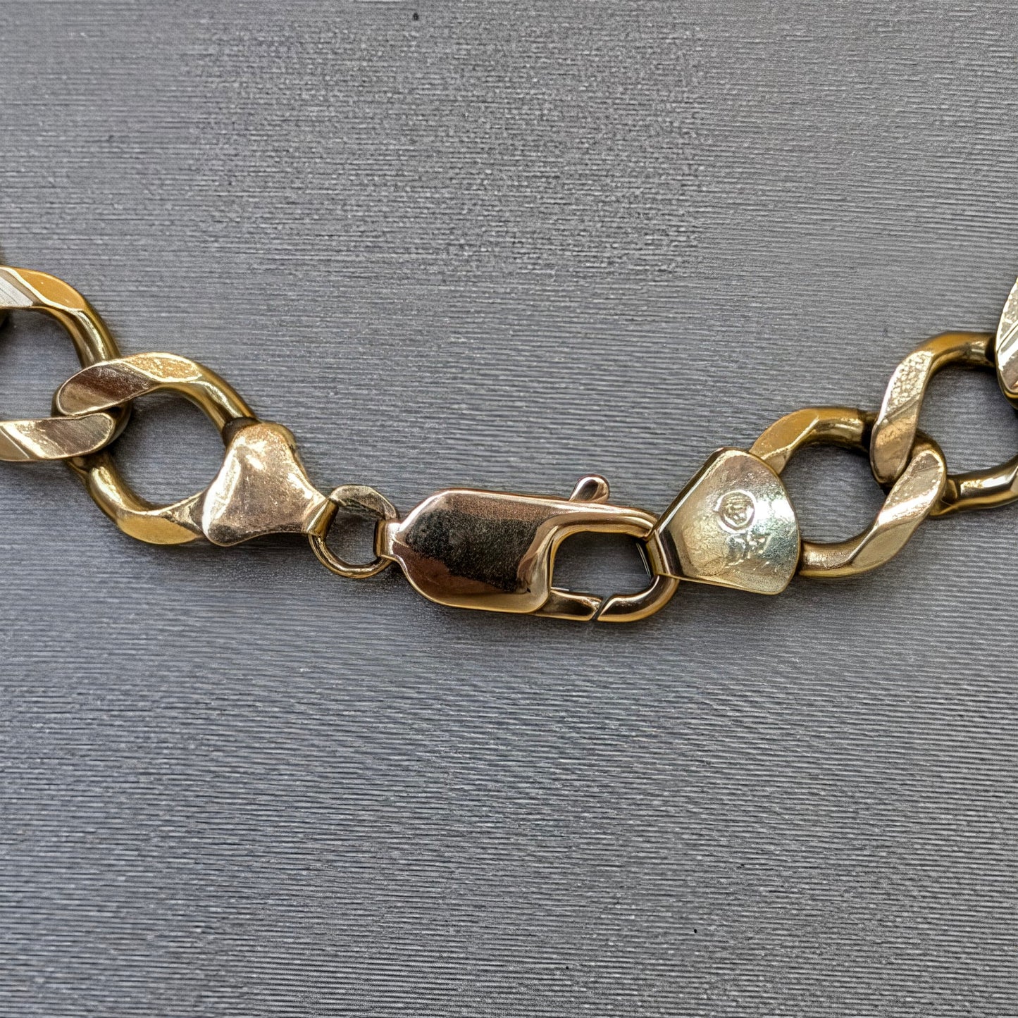 10K Yellow Gold Figaro Link Chain – 9.8mm, 24 Inch (46.4g)