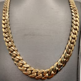 14K Yellow Gold Cuban Link Chain — 9.5mm | 21.5" | 153.1g