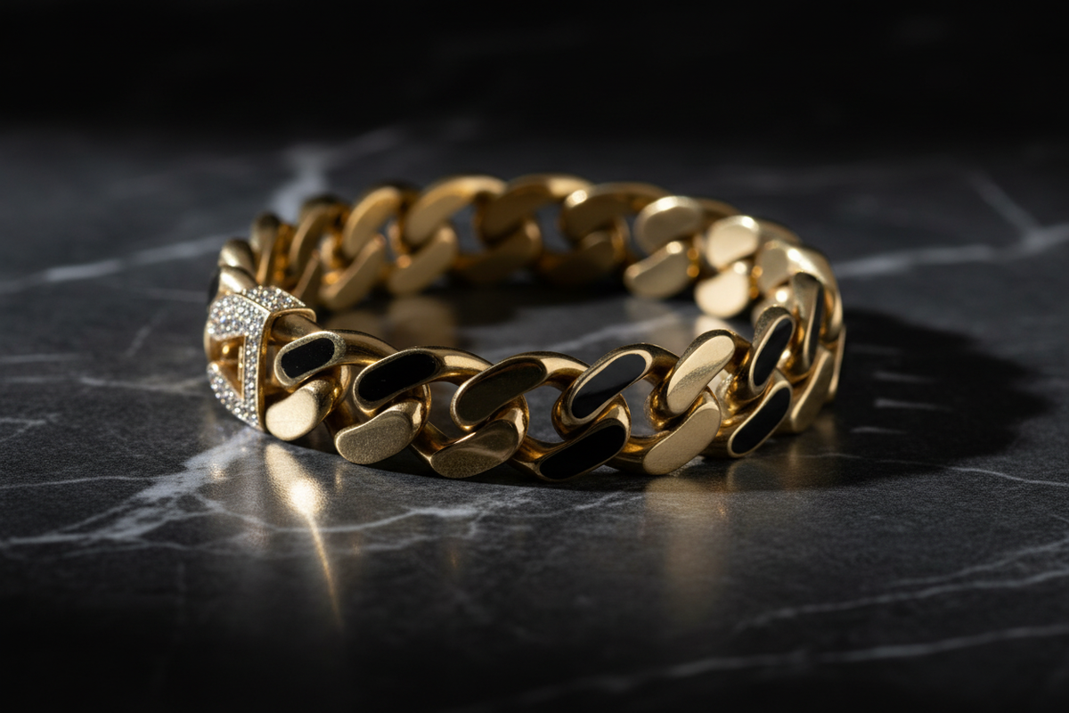 14K Yellow Gold Monaco Cuban Link Bracelet – Lifestyle