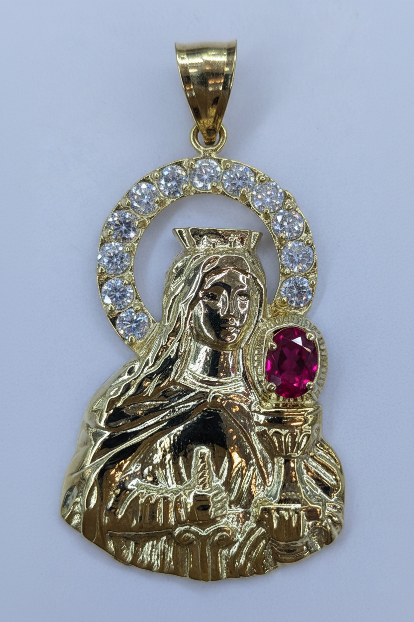 Saint Barbara Pendant - White Background