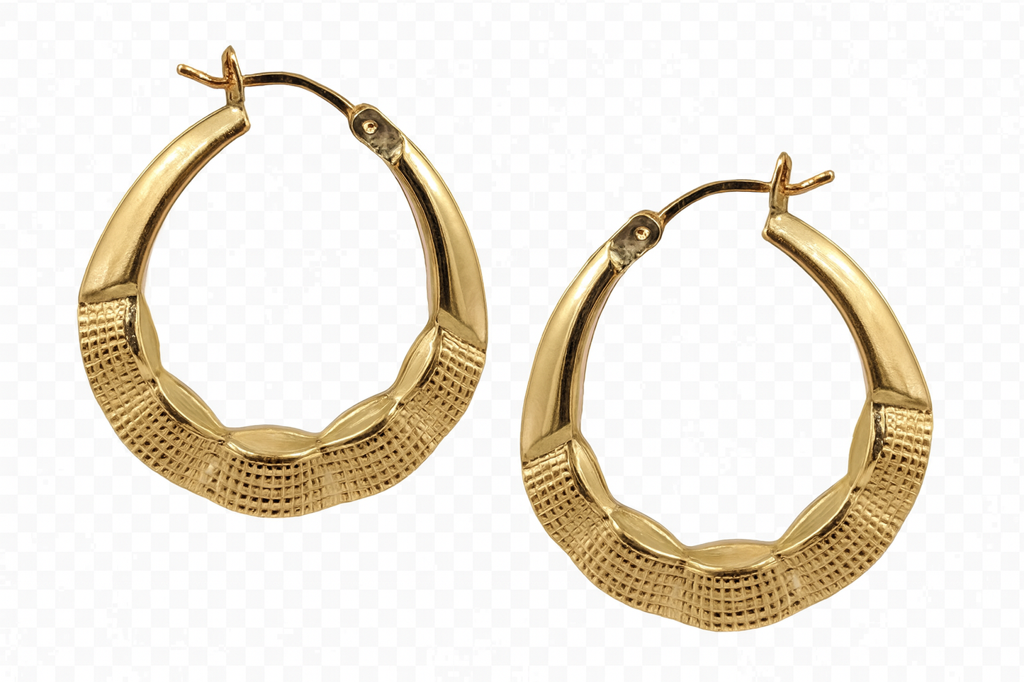 10k Yellow Gold Hoop Earrings