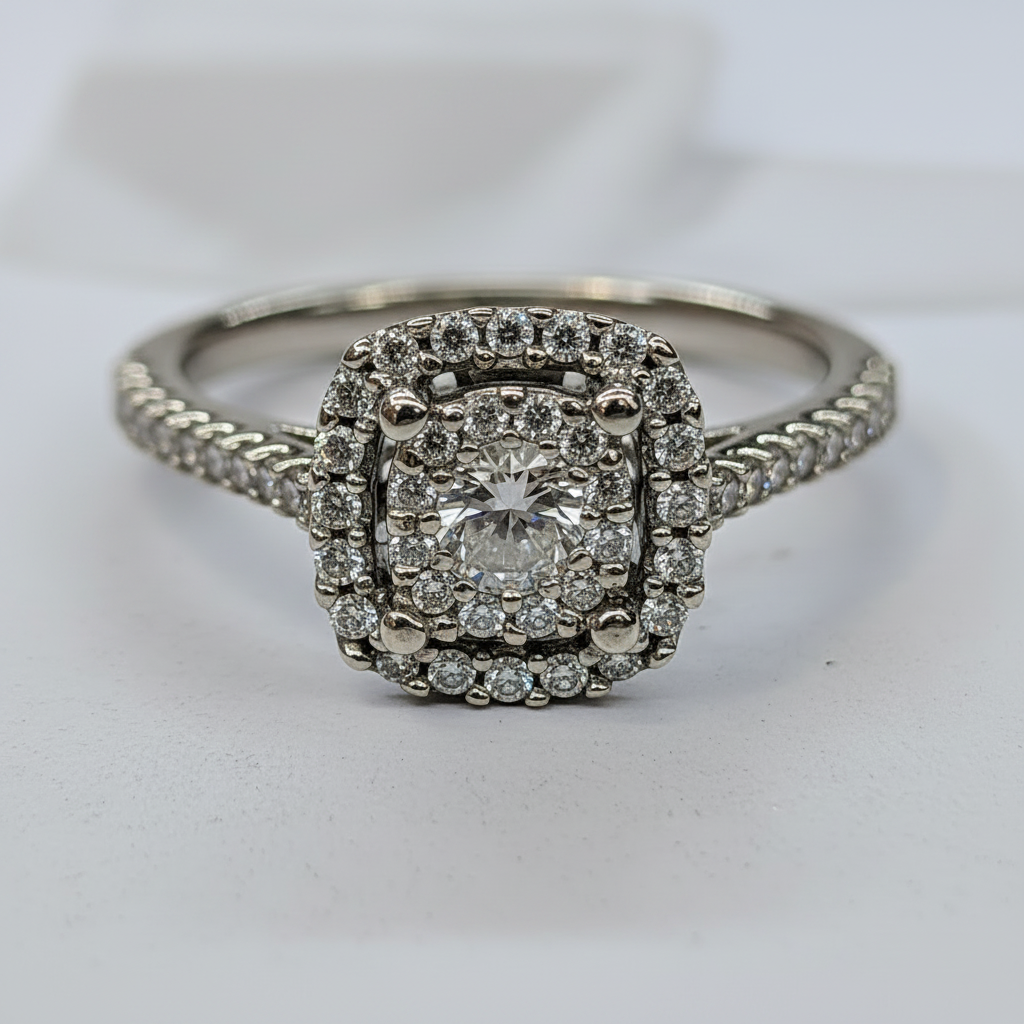 10K WG Diamond Ring – Front View