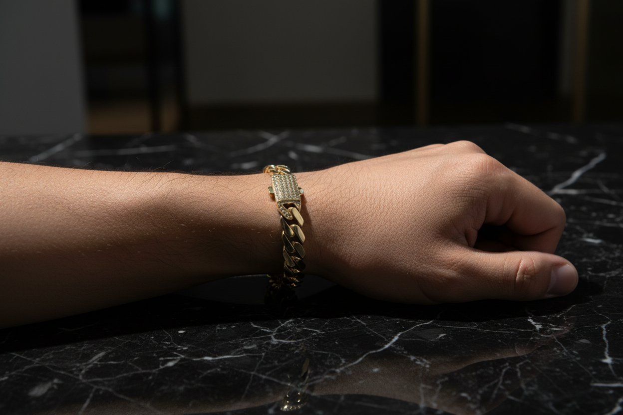 14K Cuban Link Bracelet – Lifestyle Wrist