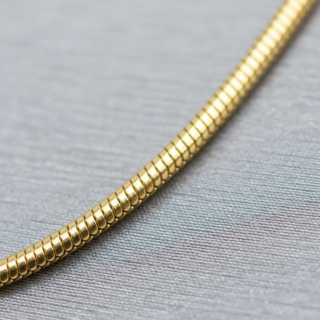 14K Yellow Gold Snake Chain - Detail