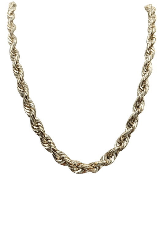 10K Yellow Gold 6.6mm 32" Italian Rope Chain