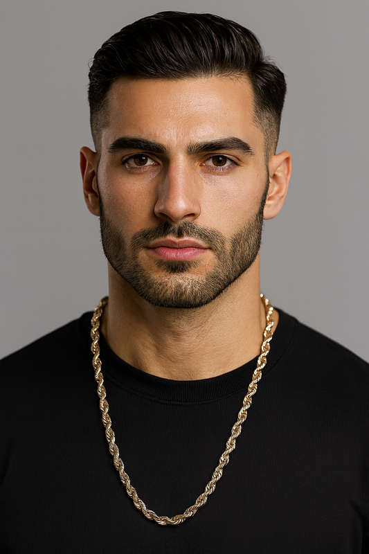 10K Yellow Gold 6.6mm 32" Italian Rope Chain