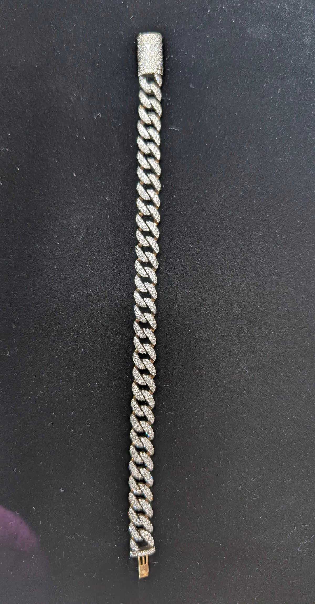10K Yellow Gold Diamond Cuban Link Bracelet – 8.25" / 9.7mm / 38g