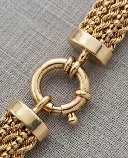 14K Yellow Gold Multi-Rope Bracelet | 7 Inch, 9.5mm