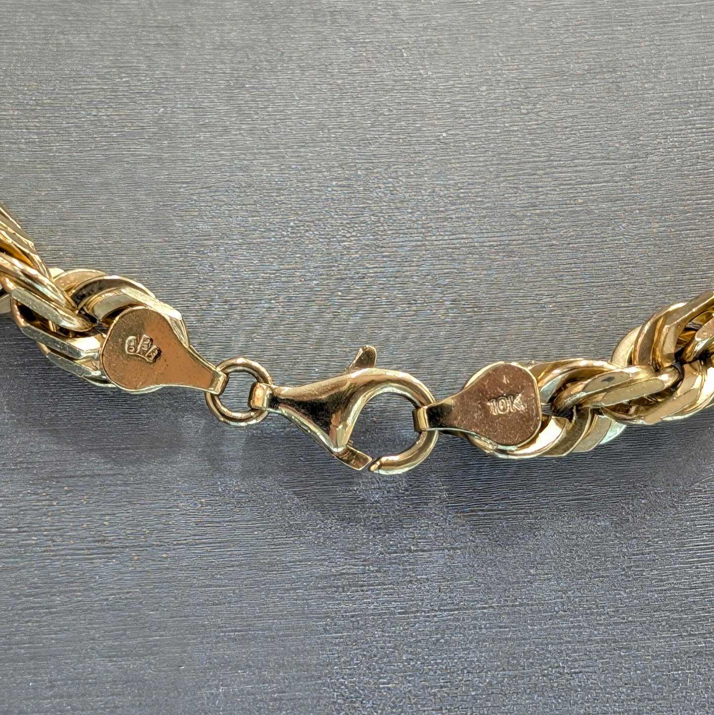 10K Yellow Gold 6.6mm 32" Italian Rope Chain