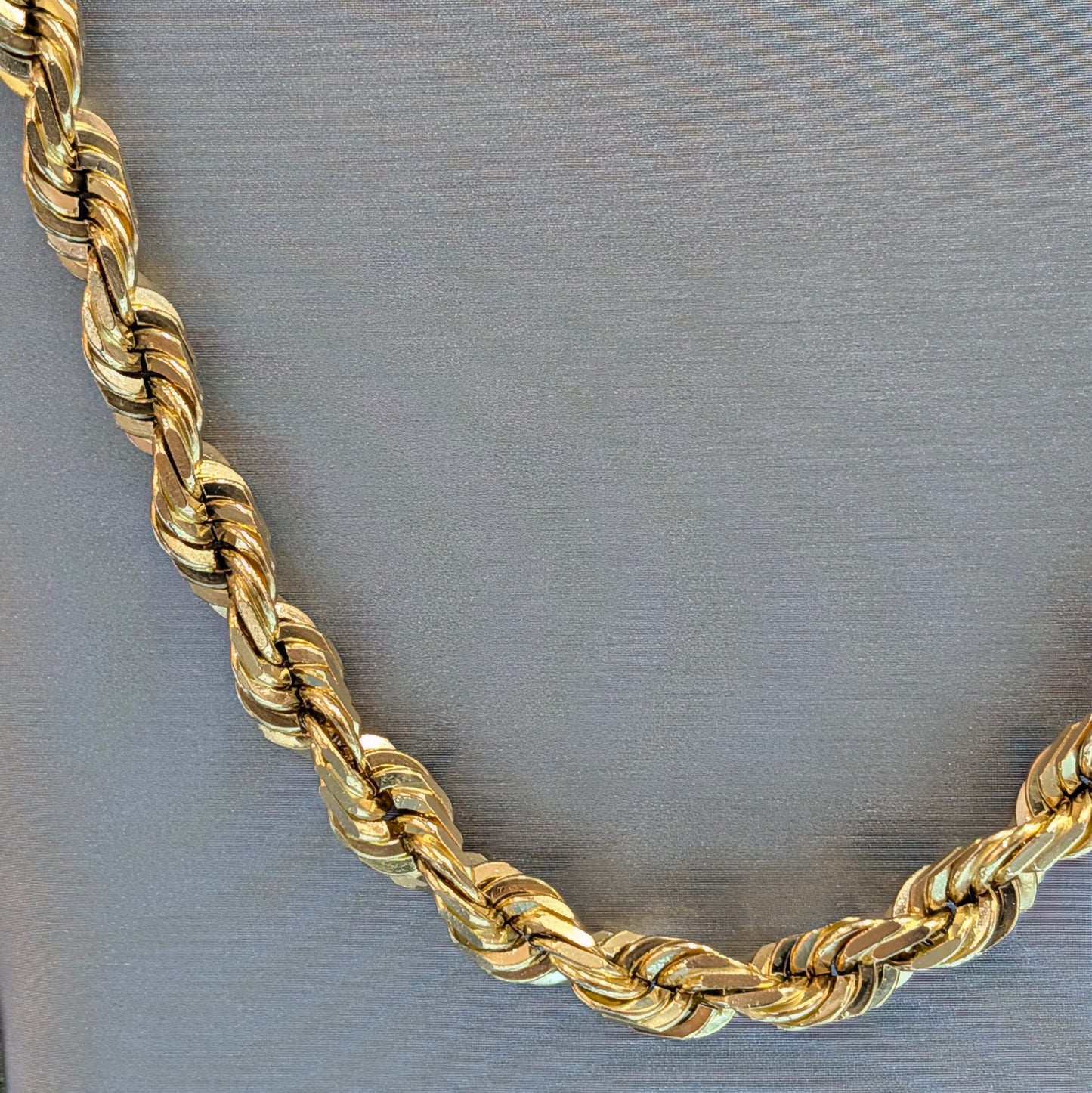 10K Yellow Gold 6.6mm 32" Italian Rope Chain