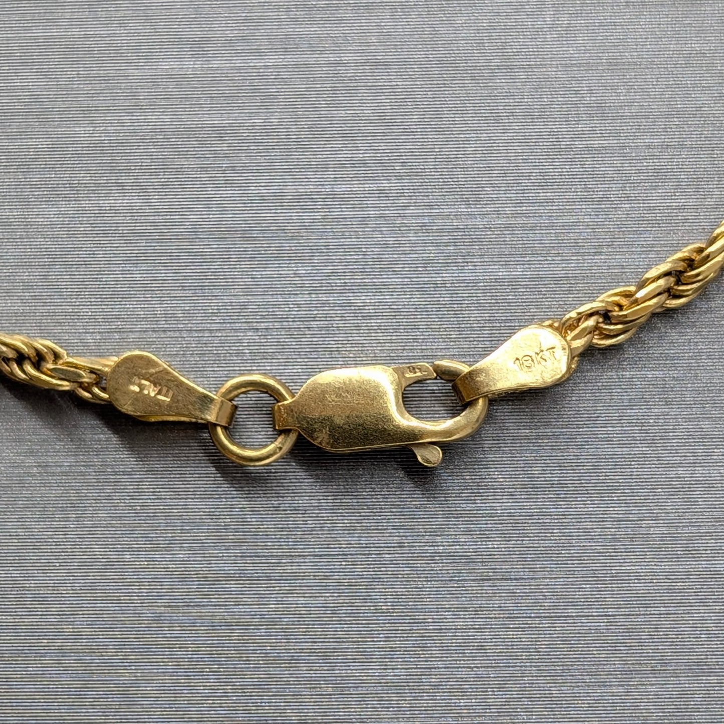 18K Yellow Gold Solid Rope Chain – 24" | 2.25mm