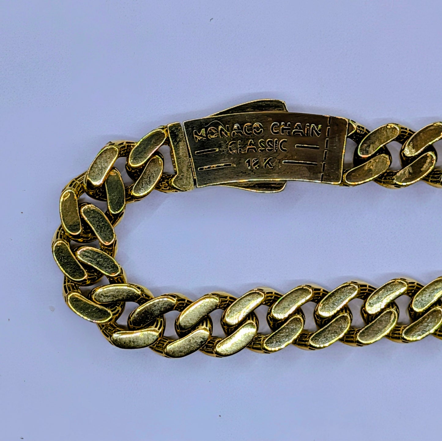 18K Gold Cuban Link Chain | 9.3mm Diamond-Cut | 24" — 38.1g