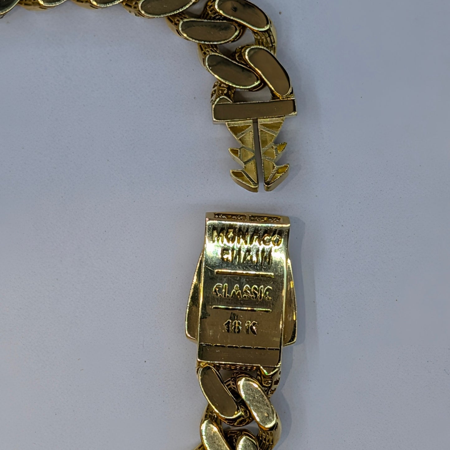 18K Yellow Gold Heavy Cuban Link Bracelet – 11mm Diamond Cut | 8.5" | 19g