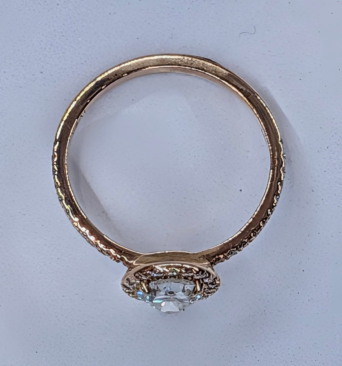 14K Rose Gold Pear Lab Diamond Halo Engagement Ring – 1.5 CT Center | 2 CTW | Size 8