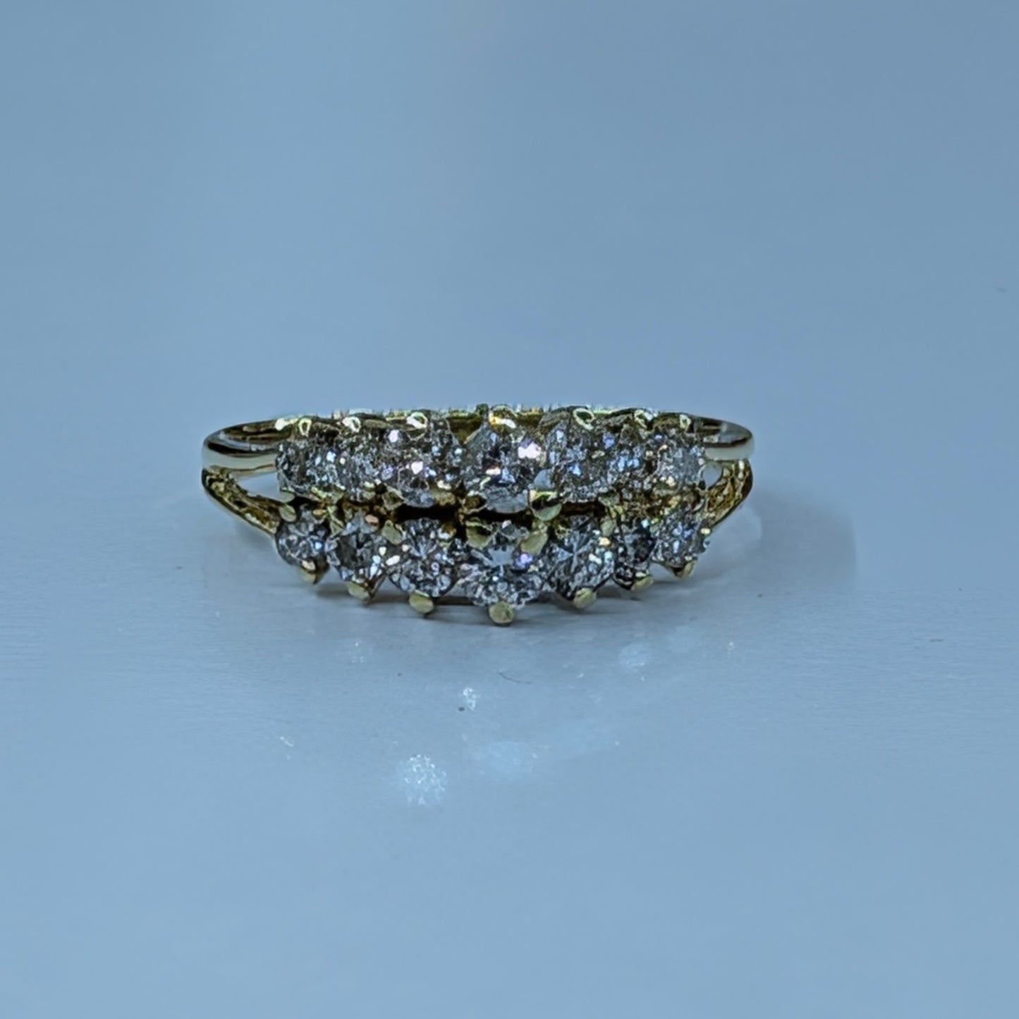 14K Yellow Gold Diamond Band – 1TCW, 2.7g size 7.5