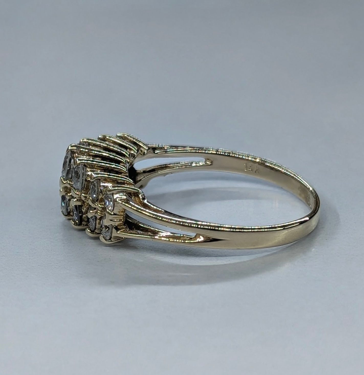 14K Yellow Gold Diamond Band – 1TCW, 2.7g size 7.5