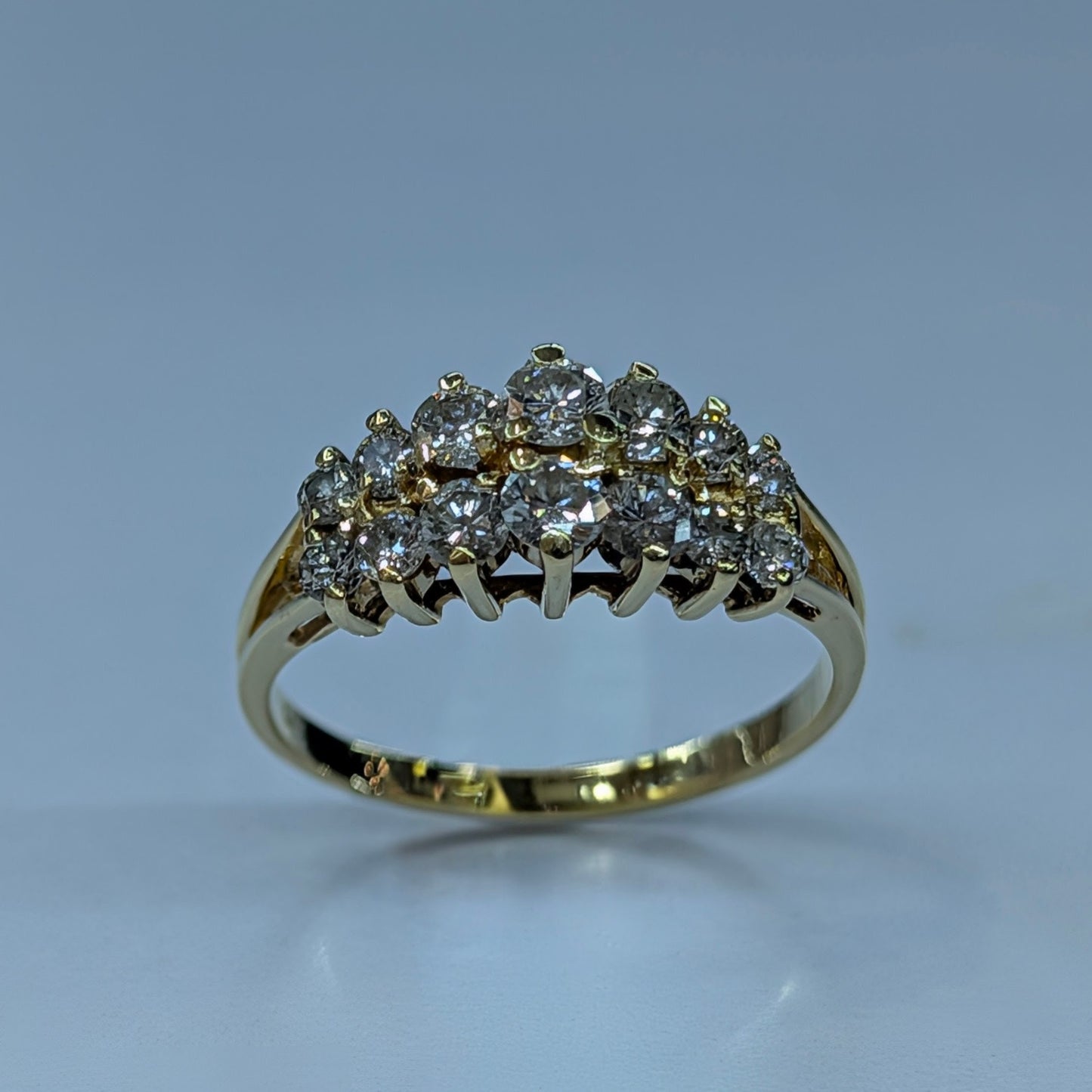 14K Yellow Gold Diamond Band – 1TCW, 2.7g size 7.5