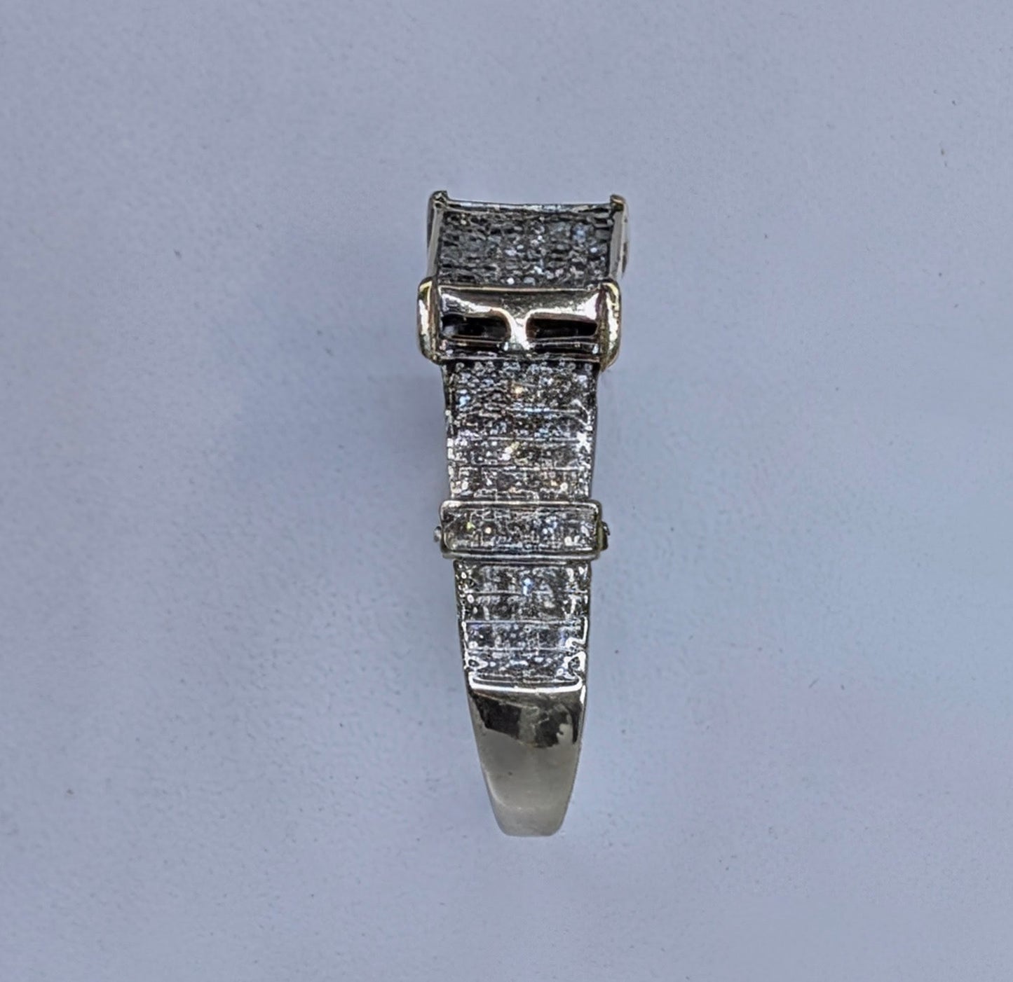 10K White Gold Pavé Diamond Ring — 6.1g | Size 7.5