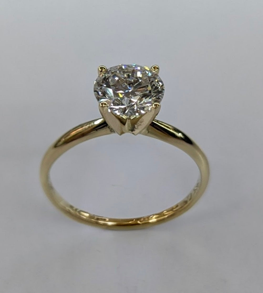 14K Yellow Gold Lab Grown Diamond Engagement Ring — 2ct | 2.8g