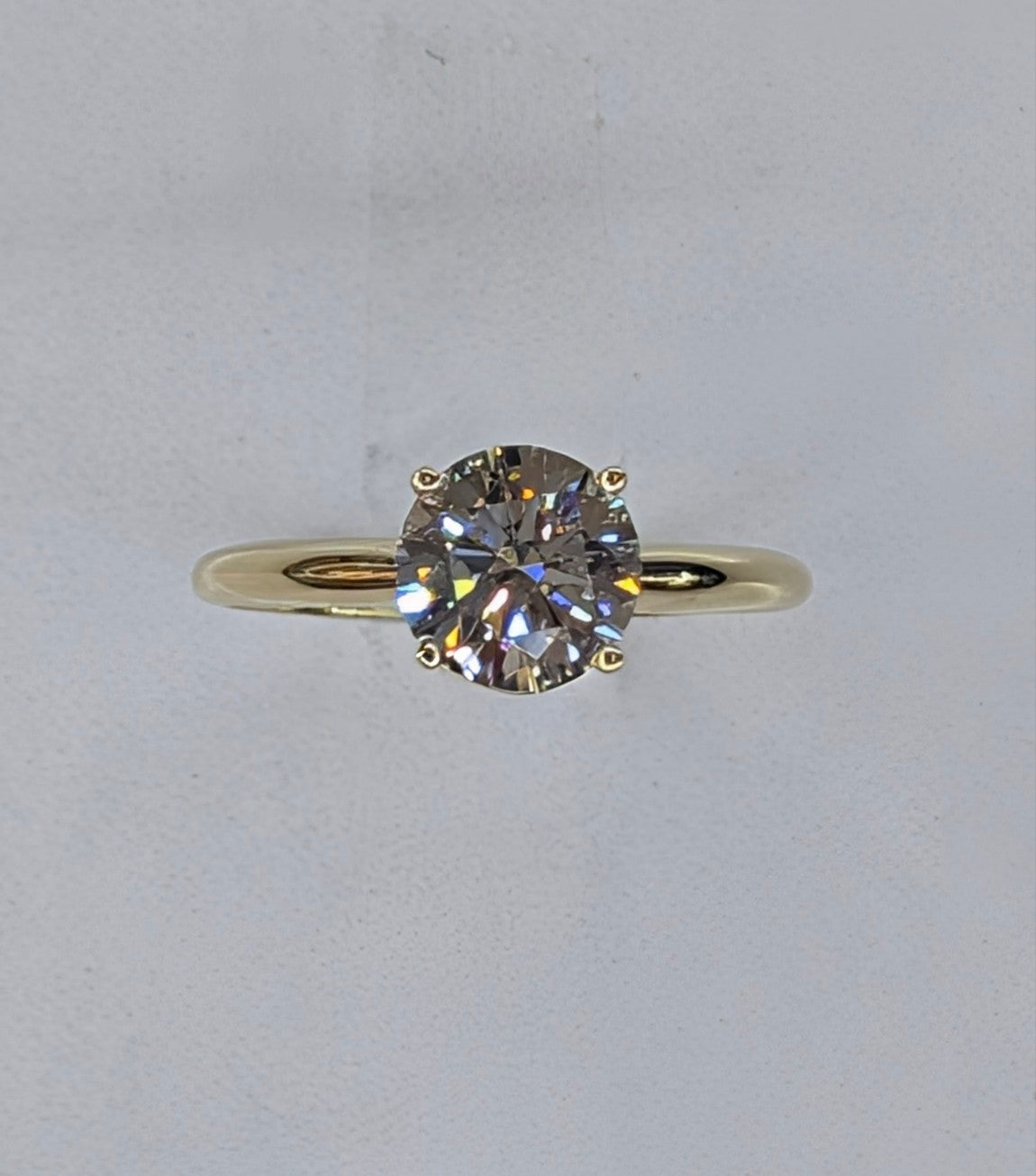 14K Yellow Gold Lab Grown Diamond Engagement Ring — 2ct | 2.8g