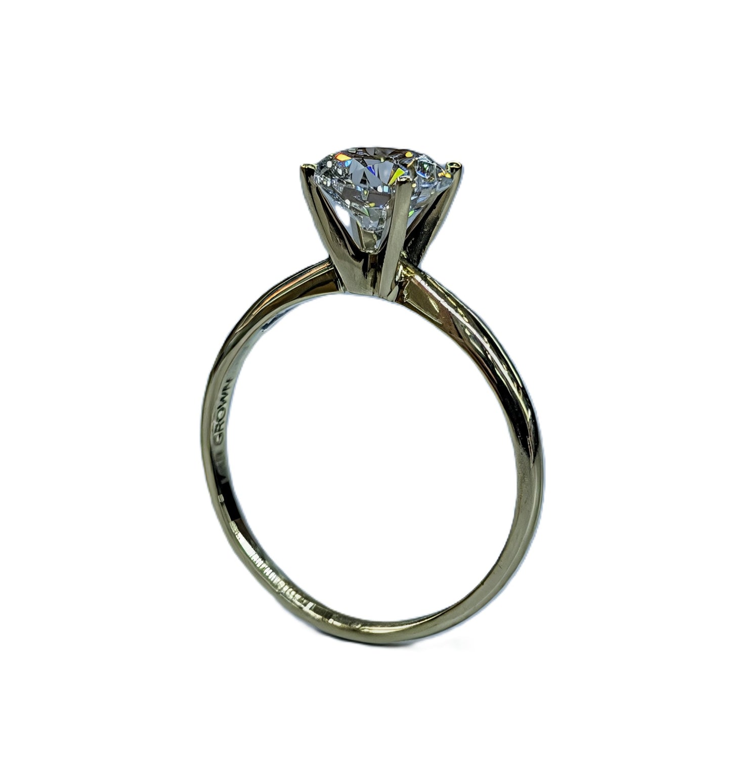 14K Yellow Gold Lab Grown Diamond Engagement Ring — 2ct | 2.8g