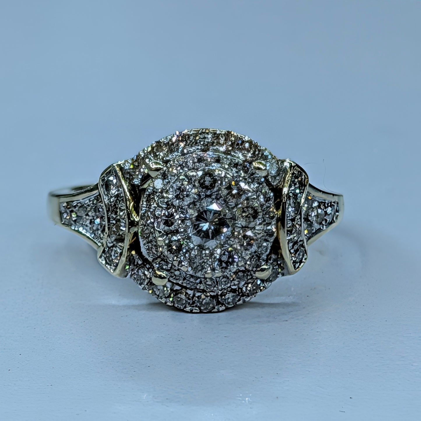 14K Yellow Gold Diamond Ring | Size 7 | 4.4g