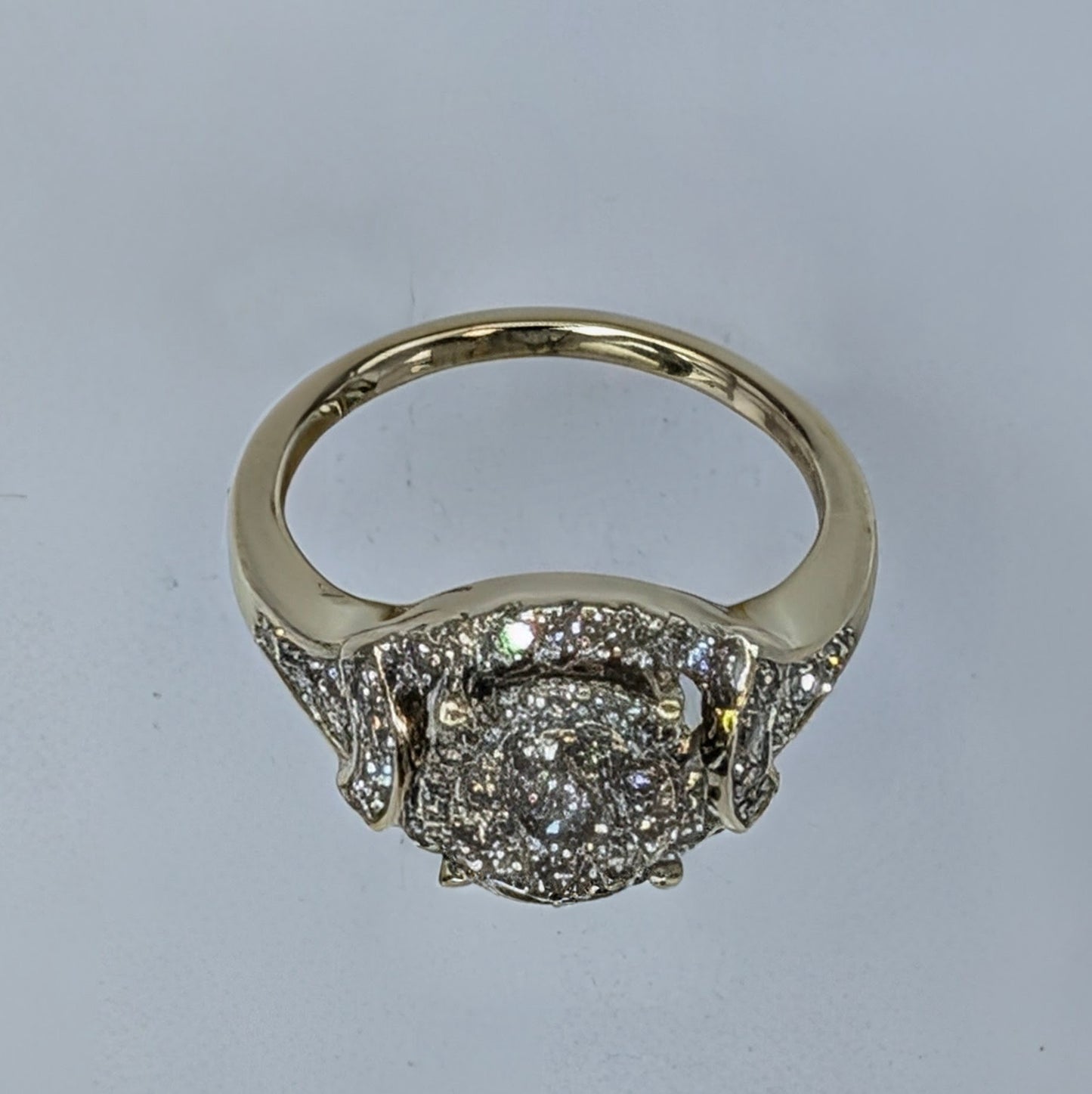 14K Yellow Gold Diamond Ring | Size 7 | 4.4g
