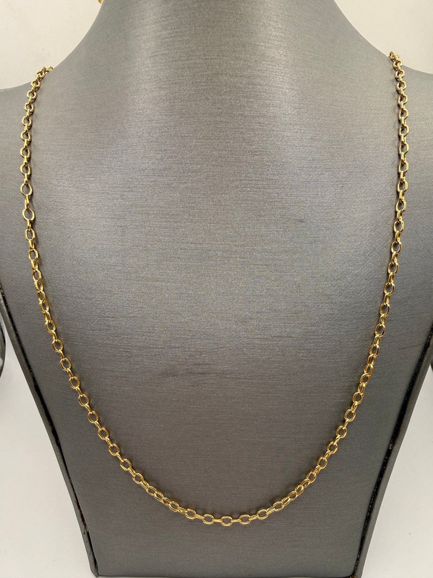 18K Yellow Gold Chain – 11.2g, 1.5mm, 29