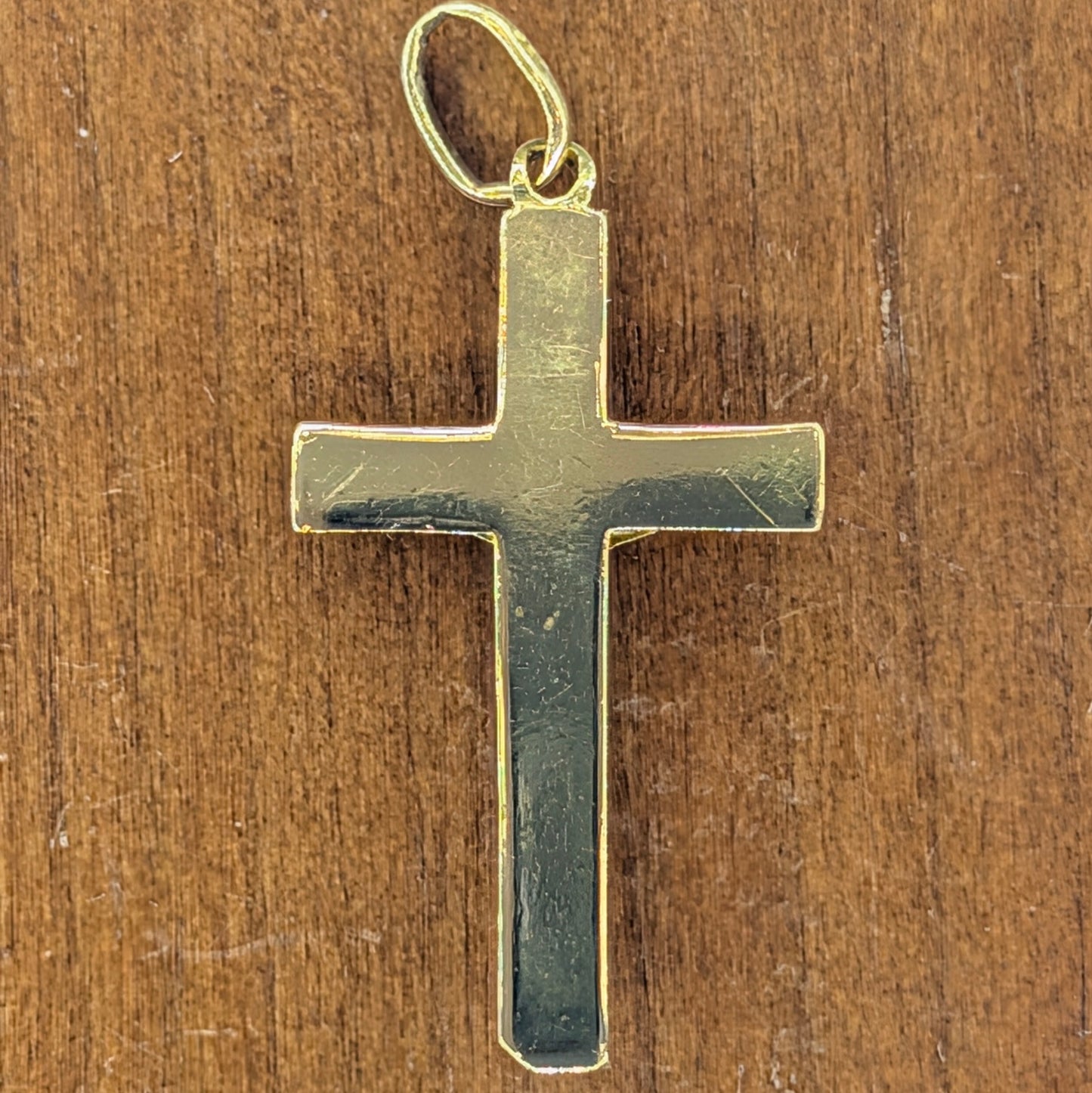18K Yellow Gold Crucifix Pendant – 17mm x 28mm | 2.8g