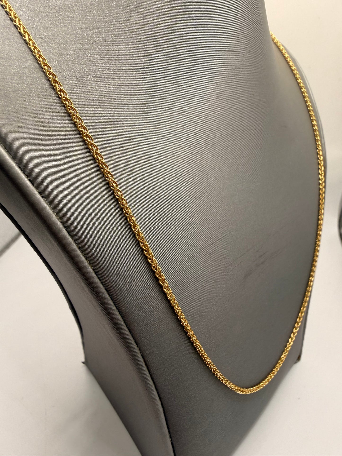 18K Yellow Gold Rope Chain – 6.4g, 1.35mm, 21