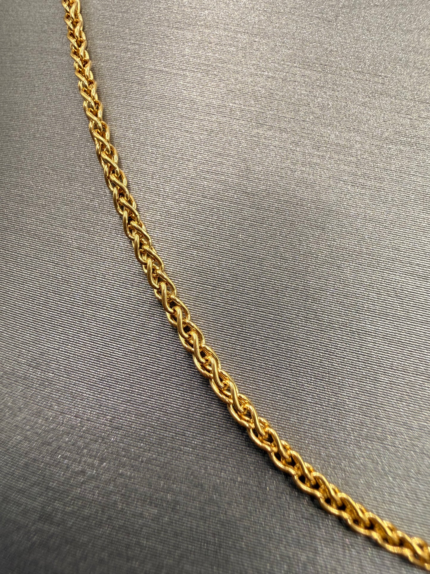 18K Yellow Gold Rope Chain – 6.4g, 1.35mm, 21