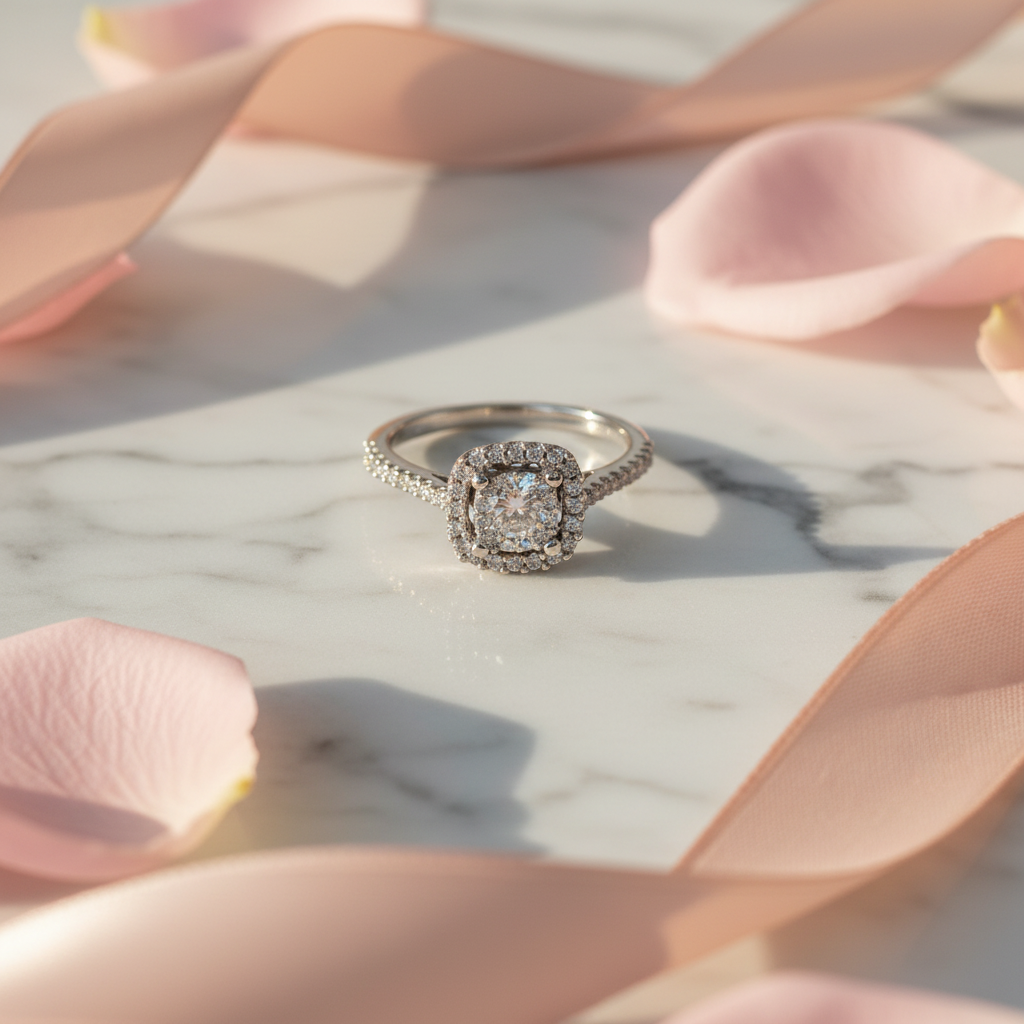 Diamond Ring Lifestyle - Flat Lay