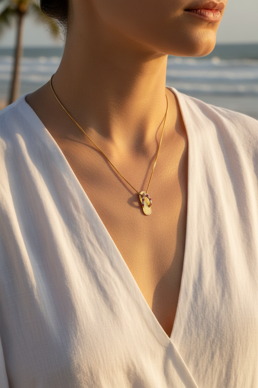 Flip Flop Pendant Lifestyle - Accurate Scale