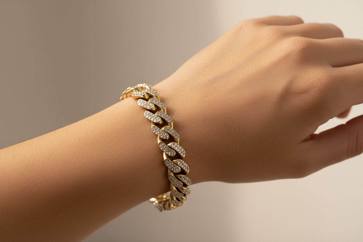 10k Yellow Gold Diamond Cut Cuban Link Bracelet – 11.15mm | 7"