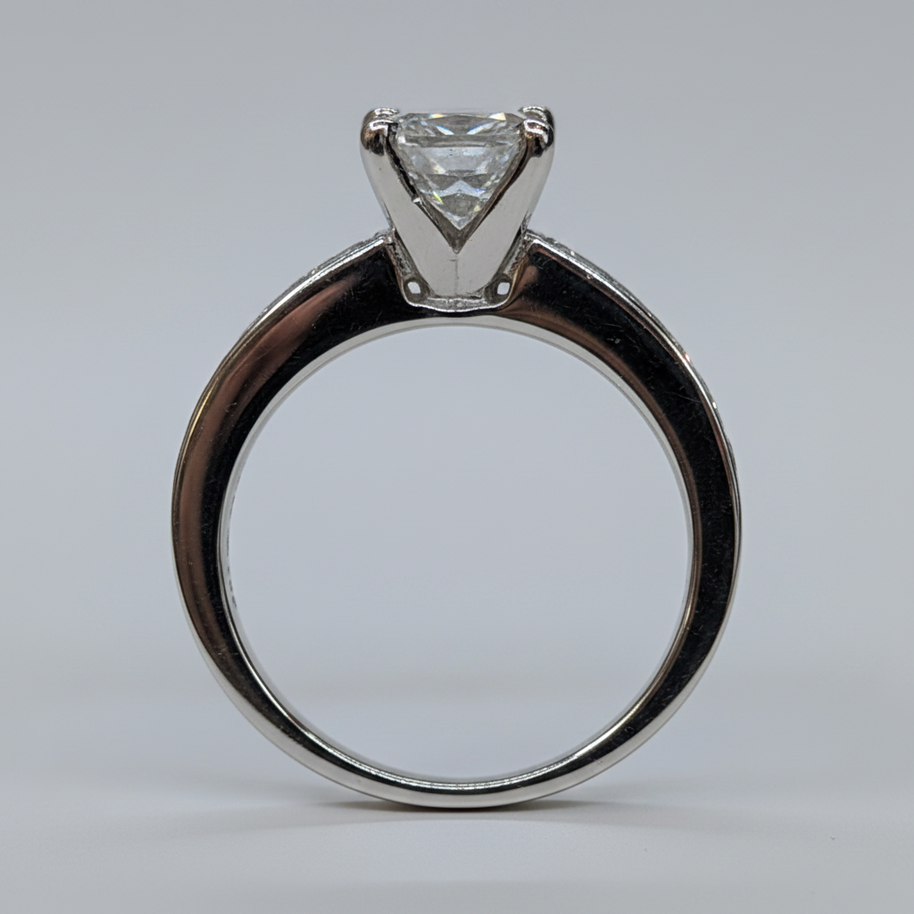 Princess Cut Diamond Ring - Profile